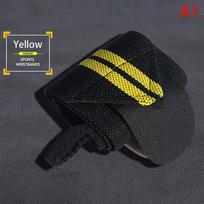 Svorių kilnojimo riešų apvyniojimai Svorių kilnojimo treniruoklių salėje treniruočių dirželiai Mrx 1 vnt. yellow