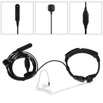 Air Acoustic Tube Throat Vibration PTT Mic Headset for BaoFeng UV XR A 58 UV 9R Plus GT-3WP