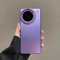 Phone Case For vivo X100  Vivo X100 Pro Case Matte Laser Colorful  Bumper Armor Shockproof Cover For Vivo X100 gray