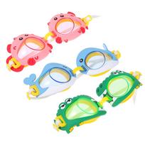 3 Pcs Children's Swimming Goggles Kids Practical Glasses Adjustable Diving Eye Protective One-piece Anti-fog Waterproof pink