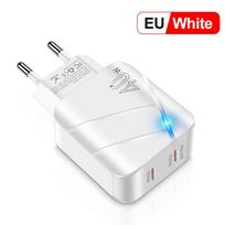 40W USB C Charger Fast Charging Charger Dual PD Charger Type C Fast Charger Adapter for IPhone 16 15 14 Samsung Xiaomi Huawei EU Plug balta