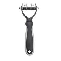 Pet Cat Hair Removal Comb Brush Dog Grooming Shedding Tools Puppy Hair Shedding Trimmer Pet Fur Trimming Dematting Deshedd Combs black