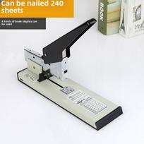 Huapuda 240 Heavy-Duty Extra Large Stapler for Students and Leather Projects 0002 black