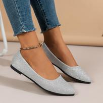 Fashion Slip on Loafers Breathable Summer Ballet Shallow Flats Women Soft Bottom Pointed Toe Boat Shoes Plus Size 43 35