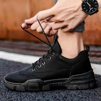 Vyriški vulkanizuoti batai 2024 m. mada kasdieniai platforminiai sportiniai suvarstomi oksfordo lauko bėgiojimo saugos plokšti vyriški batai Zapatillas Hombre 39 brown