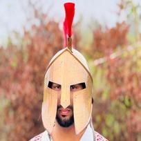 Spartan Helmet with Red Plume  Greek Warrior Helmet Medieval Helmet for , Cosplay  Collectibles Gift for him. beige