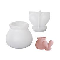 Silicone Jewelry Box Molds Epoxy Resin Mould Rabbit Ear Shape Storage Container Mold Suitable for Craft Storage Box 1 white