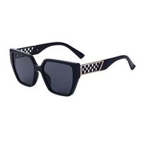 Box Anti-Blue Sunglasses Women'S Hollow Glasses Legs Sunglasses Men'S Glasses black