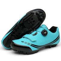 Men MTB Locking Bike Shoes Without Outdoor Cleats Road Bicycle Speed Ultralight Cycling Mountain Sneaker Flat Pedal Women Shoes 36 blue
