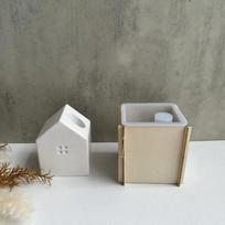 House Vase Silicone Mold Diy Succulents Concrete Flower Pot Mold Plaster Cement Pen Container