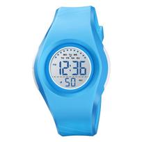 Fashion multi-functional sports waterproof children's watch integrated case with light and thin male and female students electronic watch