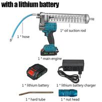 700CC įkraunamas belaidis elektrinis tepalo pistoletas aukšto slėgio ekskavatorius Automobilių tepimo įtaisas Mechaninis krumpliaračių tepiklis 1*Battery
