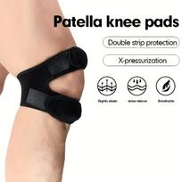 WRELS Patella Knee Strap Sports Kneepad Adjustable Knee Band  Professional Protector Pad Belted Protector Open Knee Wrap Band beige
