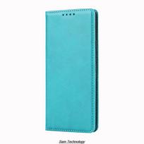 Magnetic attraction Leather Case for Vivo V40 SE Holster Flip Cover Case for Vivo V40 SE Wallet Phone Bags Fundas Coque for Vivo V40 SE&Just Case blue