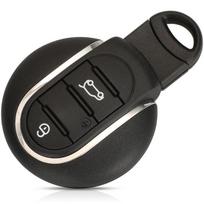 3/4 Mygtukų Išmaniojo Automobilio Raktų Dėklas Fobas BMW Mini Cooper 2015 2016 2017 2018 Su Avariniu Raktu black