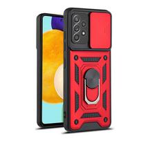Dėklas Samsung Galaxy A52 5G su magnetiniu piršto žiedo laikikliu, šarvuotas dangtelis Samsung A52 A72 A 72 52 S A52S SM-A525F/DS dėklams For Galaxy A52 5g raudona