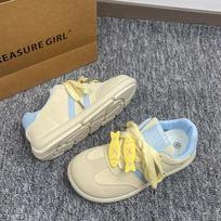 2025 new spring dopamine platform white shoes women's niche shoes casual fashion board shoes German training shoes women 35 geltona