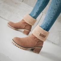 Botas de nieve gruesas y cálidas para Mujer, botines clásicos, cómodos y gruesos, invierno, novedad de 2024 m. 35 ruda