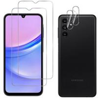 Tempered Glass for Samsung Galaxy A15 4G / A15 5G and Camera Protection [Pack 2] Glass Film Protection Phonillico®