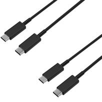 2 greito įkrovimo USB-C - USB-C 1m laidai Samsung Galaxy S23 PLUS-S23 ULTRA-S22 PLUS-S22 ULTRA-TAB S9-TAB S8-TAB S7 Phonillico®