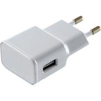 [Compatible Samsung Galaxy S3-S4-S5-S6-S7-MINI-EDGE] White Mains Charger Micro USB Port Wall Socket [Phonillico®] balta