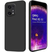 Soft Black Silicone Protective Case for OPPO Find X5 - E.F.CONNECTION