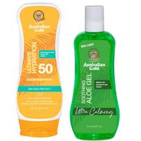 Australian Gold SPF50 Sun Cream 237ml + Aloe after sunbathing