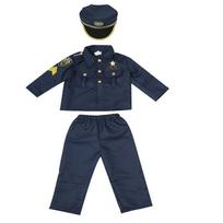 Prabangus, mielas pareigūno policijos kostiumas, vaikiškas berniukas, Helovino karnavalinis vakarėlis, puošni suknelė, uniforma, apranga Cosplay 110 mėlyna