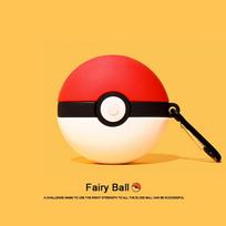 Poke Ball For Airpods Pro 2 dėklas, Mielas 3D animacinis anime dėklas Airpods Pro dėklui, Minkštas silikoninis ausinių dangtelis berniukams/vaikams for airpods 1 2 red