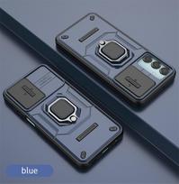 Šarvų dėklas, skirtas Samsung Galaxy A15 5G A25 A35 A55 A14 A34 A54 M15 M35 M55 apsauginis dangtelis žiedas Magnetinis laikiklis Coque Fundas Capa For Samsung A15 5G mėlyna