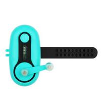 Electronic Fishing Bite Alarm Buzzer Light Adjustable Strap 80dB Night Fishing Rod Alert Light Sensitive Electronic Bite Indicator Strike Sensor Lamp mėlyna