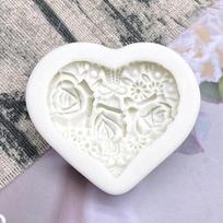 Heart Rose Silicone Sugarcraft Mold Resin Tools Cupcake Baking Mould Fondant Cake Decorating Tools gray