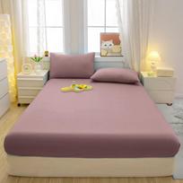 3 dalių minimalistinis modernus vienspalvis paklodžių komplektas, minkštas ir patogus patalynės komplektas, lovatiesės komplektas (Įskaitant 1 paklodę + 2 pagalvių užvalkalus) 90x200cm