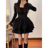 Removable Bow Petite French Style Waist Short Tutu Skirt - 2024 Spring/Autumn Collection Extra Large juoda