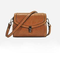 Oil Wax Leather Women's Bag Spring and Summer Small Shoulder Bag Mini Crossbody Leather Bag ruda