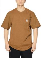 Large Short Chest L [Carhartt] Men's T-shirt, Size, Sleeve, Pocket, K87, Brown, [Item] ruda