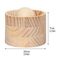 Round Wood Dumpling Skin Maker Ball Rolling Manual Dumpling Maker Dumpling Skin Press Reusable Round Ravioli Maker Dumpling beige