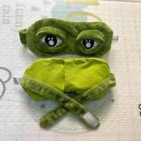 Lonely Frog Sad Eye Mask - Breathable & Funny Anime-inspired Peripherals One Size