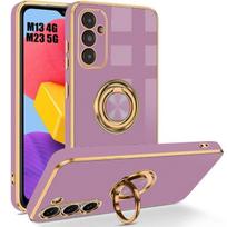 Case - Samsung - Galaxy M13 4G / M23 5G - Liquid Silicone - Rotating Stand - Purple violetinė