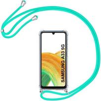 Coque Cordon Pour Samsung A33 5G (6.4 ) TPU AntiChoc Protection Renforcé Coins Avec Collier Cordon Vert žalia