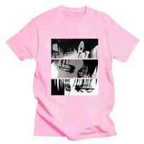 Moteriški marškinėliai japoniški Anime Attack On Titan Levi Ackerman Eye Punk Tops Vasaros Harajuku Oversized Gothic Marškinėliai trumpomis rankovėmis S