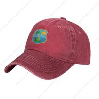 West Indies Cricket Board Flag Baseball Cowboy Hat Adjustable Trucker Hat Red Adjustable raudona