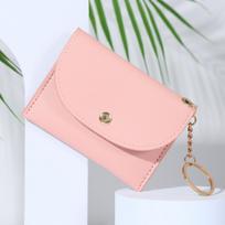 New PU Leather Short Wallets Cute Hasp Clutch Card Money Bag Student Zipper Coin Purse Wallet Simple Fashion Women Wallet MIT