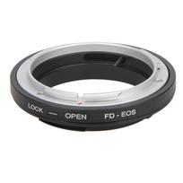 FD-EOS tvirtinimo žiedo adapterio objektyvo adapteris FD objektyvas prie EF, skirtas Canon EOS tvirtinimo kameros vaizdo kameros skaitmeninių dalių keitimui juoda