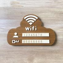 Wifi Ženklas Mediniai Sienų Lipdukai Su Rašikliu, Perrašomi Rankraščiu, Paskyra ir Slaptažodis, Daugkartinio Naudojimo Viešam Apsipirkimo Ženklui