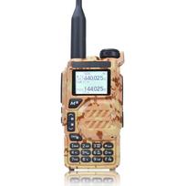 50-600MHz UV-K5 Kamufliažinis Walkie Talkie VHF UHF TX DTMF VOX FM Aviacijos Diapazonas Greitas Kopijavimas Vienas Kanalas Šifravimas NoAA Radijas gelsvai ruda