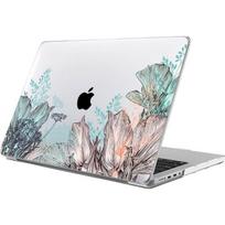 Apsauginis dėklas - MacBook Pro 16 colių - Augalo raštas - Kietas plastikas - Obels žiedas rožinė