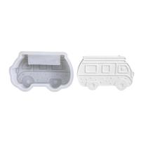 Bus Shape Flower Pots Molds Silicone Molds Plasters Molds Epoxy Resin Molds Castings Molds Succulents Plant Molds