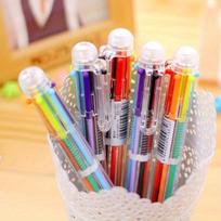 10/20pcs Vibrant 6 Color Ballpoint Pens Smooth Rollerball Doodle Markers with Bullet Tips for Students & Prize Giveaways Fitness Coach Pen 10pcs