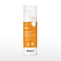 The Derma Co Hialurono nepastebimas apsauginis nuo saulės gelis su hialurono rūgštimi ir vitaminu E, nepaliekantis baltos dėmės - 50g